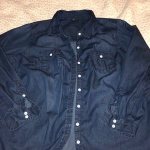 Torrid chambray button up